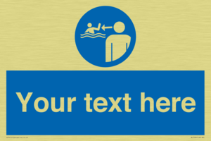 Custom mandatory keep children under supervision in the aquatic environment